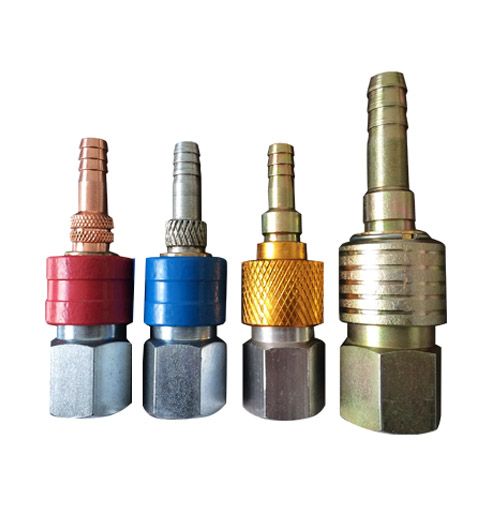 Cross pin pneumatic quick connector